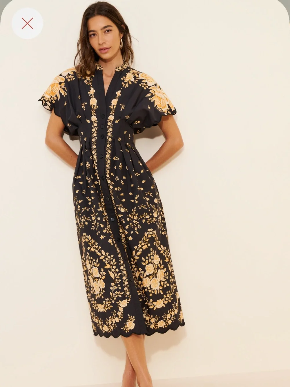 Farm Rio x Anthropologie Printed Midi Shirt Dress - Picture 4 of 4